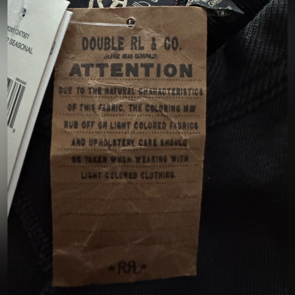 RRL RALPH LAUREN FRENCH TERRY SWEATSHIRT *New With Tags* - Picture 4 of 6